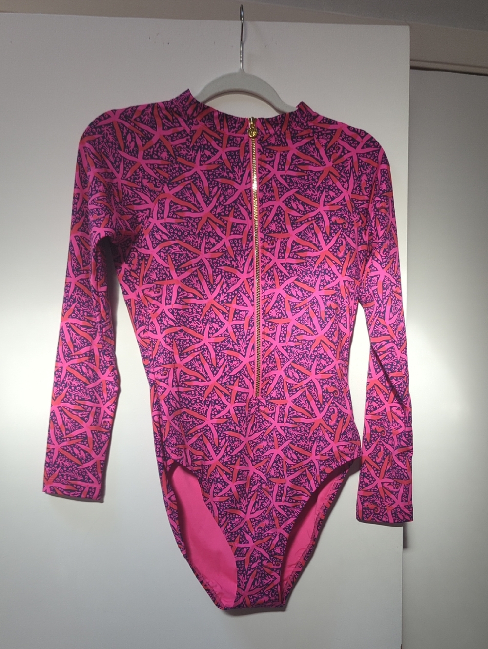 Lilly Pulitzer Passion Fruit Pink Zip-Front Rashguard